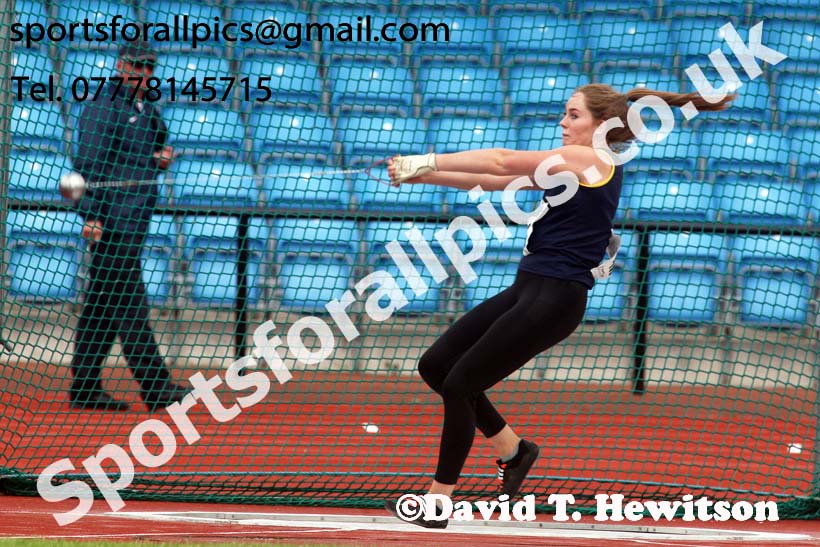 Womens under-20s hammer, Northern Senior and Under-20s Champs., SportsCity, Manchester. Photo: David T. Hewitson/Sports for All Pics